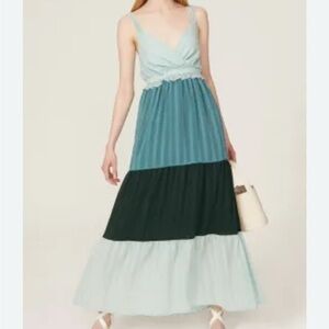 Slate and Willow  Colorblock Maxi Dress size large preloved